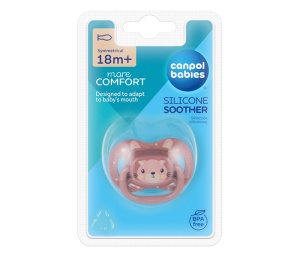 Silikonska Varalica 18m+ Roze Canpol Babies Cute Animals 34/926_pin - Img 3