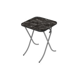 Sklopivi sto 60x60cm crni mermer Alesta AL10032CM