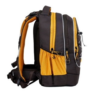 Školski ranac Belmil 338-90 Sand 27x17x40cm crna narandžasta - Img 2