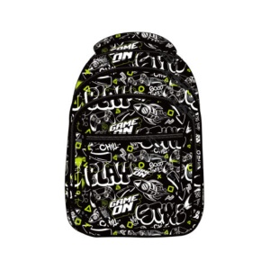 Školski Ranac Octopus Oby2645 Street Style 28x13x39cm crna fluo žuta