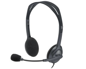 Slušalice sa mikrofonom Logitech H111 stereo sive - Img 6