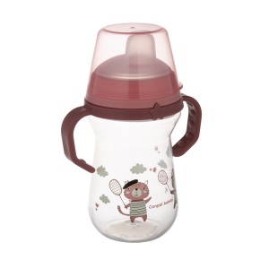 Šolja Sa Silikonskim Kljunom 250ml Roze Canpol Babies Bonjour Paris 56/613_pin