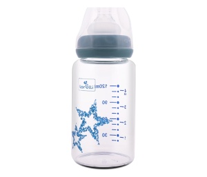 Staklena Flašica 120ml sa Cuclom Protiv Kolika Plave Zvezde Lorelli 10200870004