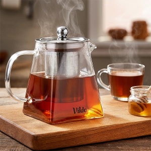 Stakleni čajnik sa infuzerom 490 ml Vilde 259411 - Img 3