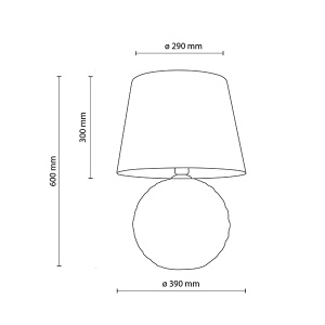 Stona lampa Santana 1xE27 TK Lighting 5591 - Img 2