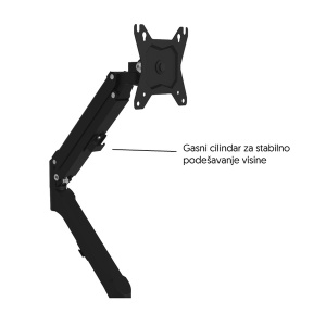 Stoni nosač za monitor 13-32in Prosto MH211B - Img 2