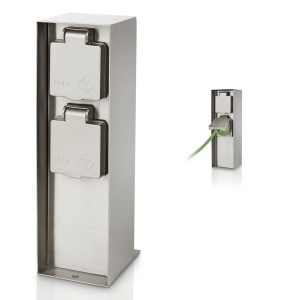 Strujna utičnica Rock pin-earthing inox Philips 17108/47/46