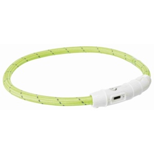 Svetleća ogrlica USB M-l 45cm/7mm zelena