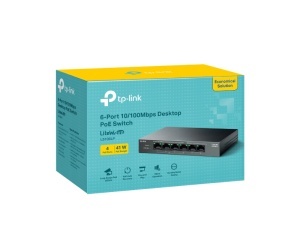 Svič TP-Link LS106LP(UN) 6-portni 10/100Mbps sa 4 PoE porta crni - Img 3