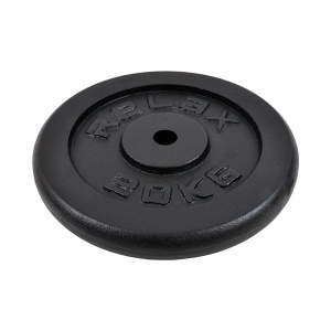 Tegovi set 2x20kg liveni crni RING RX PLO1-20 - Img 2