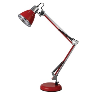 Tehnička lampa Elit sa postoljem crvena EL7930