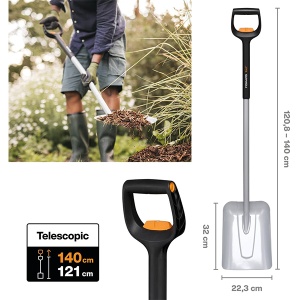 Teleskopska lopata 1066734 121-140cm Fiskars 084349 - Img 2