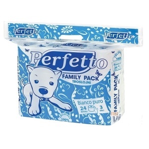 Toalet papir 24kom 3sl Perfetto 9100291