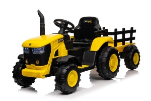 Traktor Sa Prikolicom Žuti