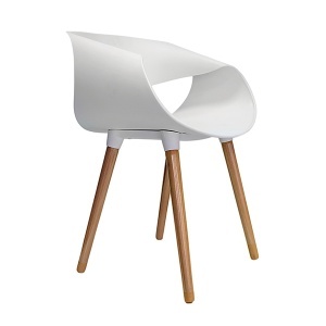 Trpezarijska stolica moderna Twist bela FA0034