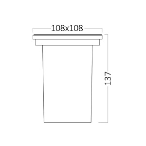 Ugradna podna lampa 1xGU10 Braytron BT27-00111 - Img 3