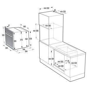 Ugradna rerna G400 60x60cm višesistemska Gorenje BOP6737E02XK - Img 4