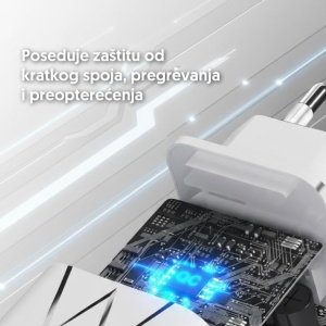Univerzalni brzi Pd punjač 1xUSB-C/PD + 1xUSBA/QC3 USBP370 - Img 2