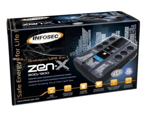 UPS Infosec Zen-X 800, 800VA/480W, line interactive, šuko - Img 5