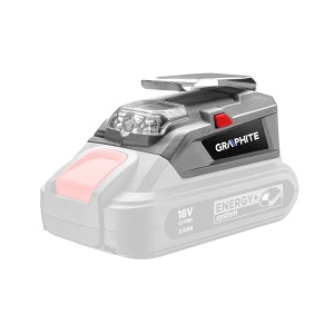 USB adapter za napajanje Energy+ sa led lampom Graphite 58G025