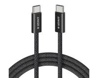 USB-C kabl Anker Zolo, 1m, 240W/480Mbps, pleteni, crni