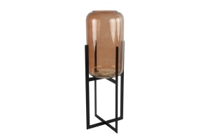 Vaza na postolju Debby 65cm ćilibarska 040168