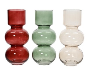 Vaza Transparent Glass 26cm 041186