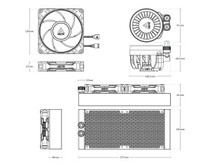 Vodeno hlađenje procesora Arctic Liquid Freezer III Pro 240 A-RGB crno - Img 5