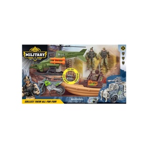 Vojni set vozila - helikopter, motor i čamac 1040552