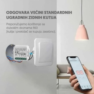 Wi-Fi smart prekidač-modul, 2x5A WFM-SWN02 - Img 3