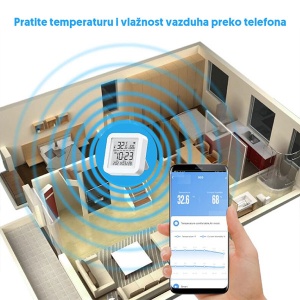 Wi-Fi smart termometar i higrometar 0-60C WFS-TH06A - Img 2