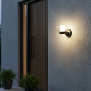 Zidna lampa 1xGU10 IP65 crna 180x150x180mm JM-5034 - Img 2