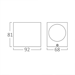 Zidna lampa spoljna 1xGU10 Braytron BG32-00402 - Img 2
