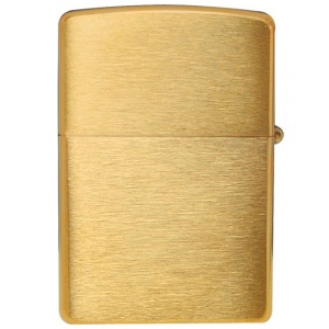 ZIPPO UPALJAČ- SOLID BRASS/BRUSH F 204B