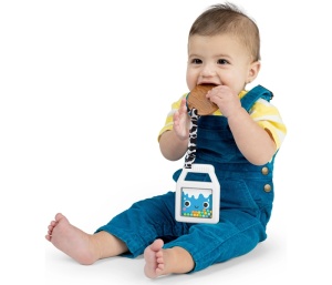 Zvečka glodalica za Bebe 2u1 0m+ Kids II Bright Starts Cookies & Teethe SKU16705 - Img 2