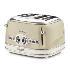 Ariete VINTAGE, Toster, bež (156), za 4 parčeta, 1600W - Img 4