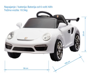Auto Na Akumulator Ruf 6v Beli BBO S505WHITE - Img 2