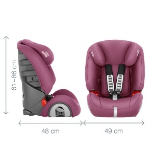 Auto sedište Evolva 9-36kg Britax Romer A022359_WINE ROSE - Img 2