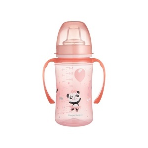 Baby Šolja Easy Start Colorful Animals 240ml Canpol Babies 35/208-roza