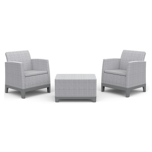 Balkonski set Scandi Forma sa box stolom siva Keter CU 264090