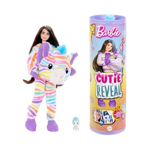 Barbika Cutie Reveal Colorful Zebra Barbie 178681