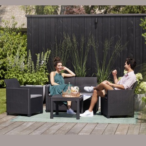 Baštenska garnitura Marie 2 seater grafit Keter CU 252642 - Img 4