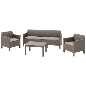 Baštenska garnitura Orlando 3 seater kapućino Keter CU 226525