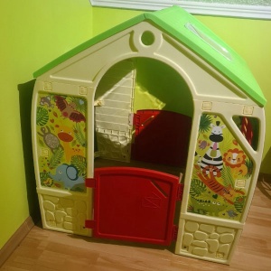 Bastenska kućica za decu 102x108x88cm Mochtoys 54815 - Img 3