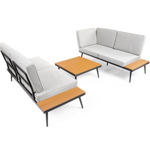 Baštenska ugaona lux garnitura siva FDZN 5080 Fieldmann BAS00043 - Img 3