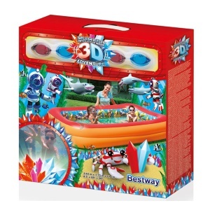 Bazen za decu BESTWAY Splash and play 3D Adventure 262x175x51 cm 54114 - Img 3