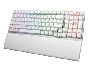 Bežična gejmerska tastatura Asus ROG Strix Scope II 96 Wireless, mehanička, RGB, bela - Img 5