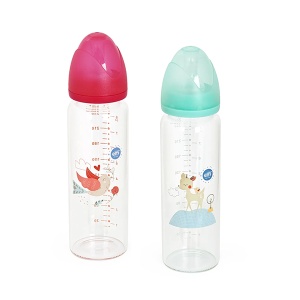 Borosilikat staklena flašica 250 ml Elfi Uspavana Šuma RK12