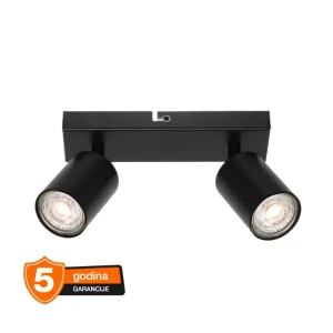 Crna spot lampa Elemental 2xGU10 Osram 4099854587542E