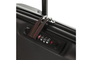 Čvrsti kofer sa točkićima Enova Slim ABS Poliester 37x56x22/11,5cm 41L crna - Img 7